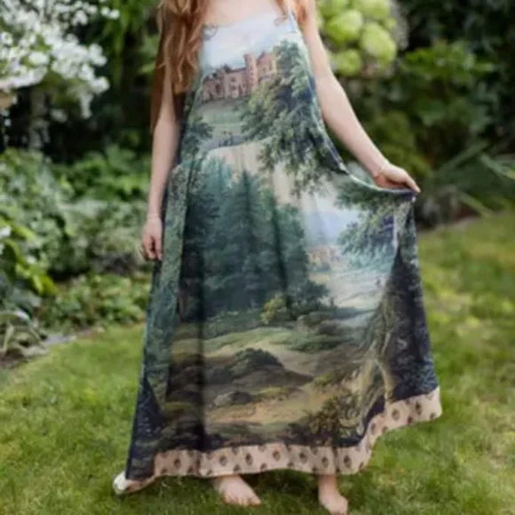 ✨NEW✨ Market of Stars Mythmaker Boho Vintage Art Soft Adjustable Dress - Picture 7 of 7